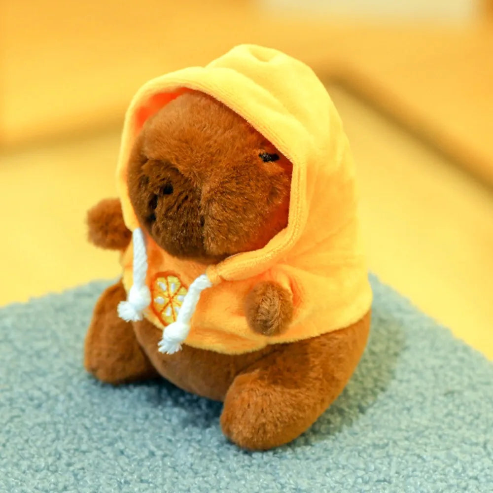 Cute Capybara Plush Toy Hoodie with Wings Simulation Doll Small Size Stuffed Animals Anime