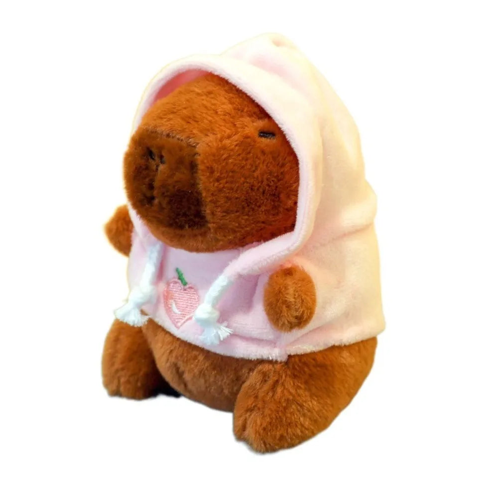 Cute Capybara Plush Toy Hoodie with Wings Simulation Doll Small Size Stuffed Animals Anime