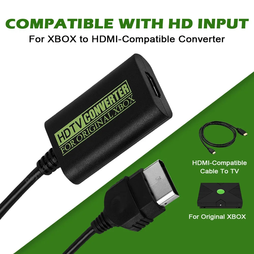 HDTV Projector TV Monitor Converter For Xbox To HDMI-compatible Converter Digital Video Audio Adapter For XBOX 1080P 720P 480P
