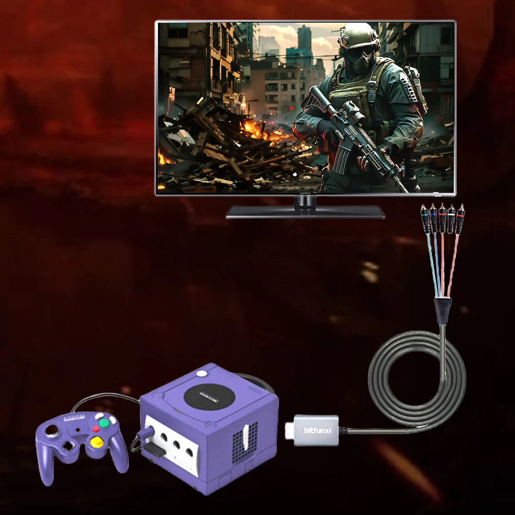 Component Cable Component Video 5RCA YPbPr Cable NGC Digital AV Output for Nintendo GameCube