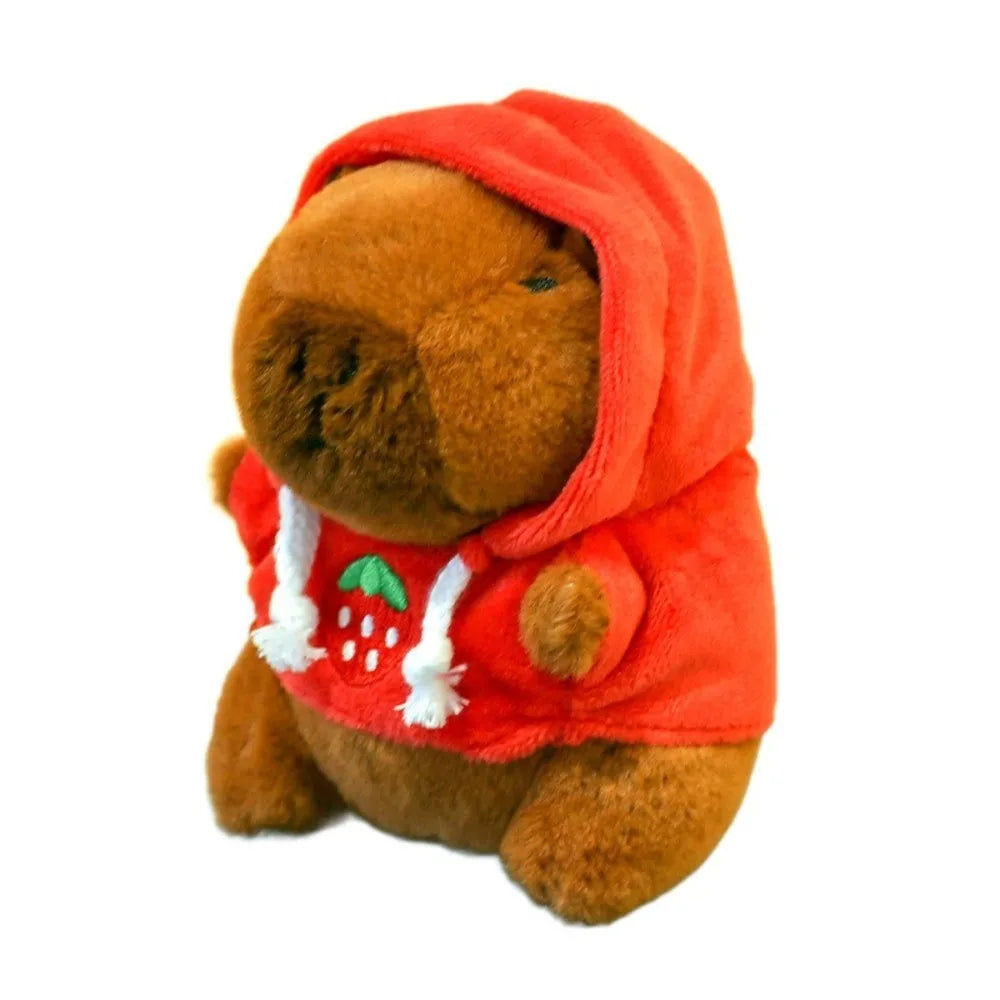 Cute Capybara Plush Toy Hoodie with Wings Simulation Doll Small Size Stuffed Animals Anime