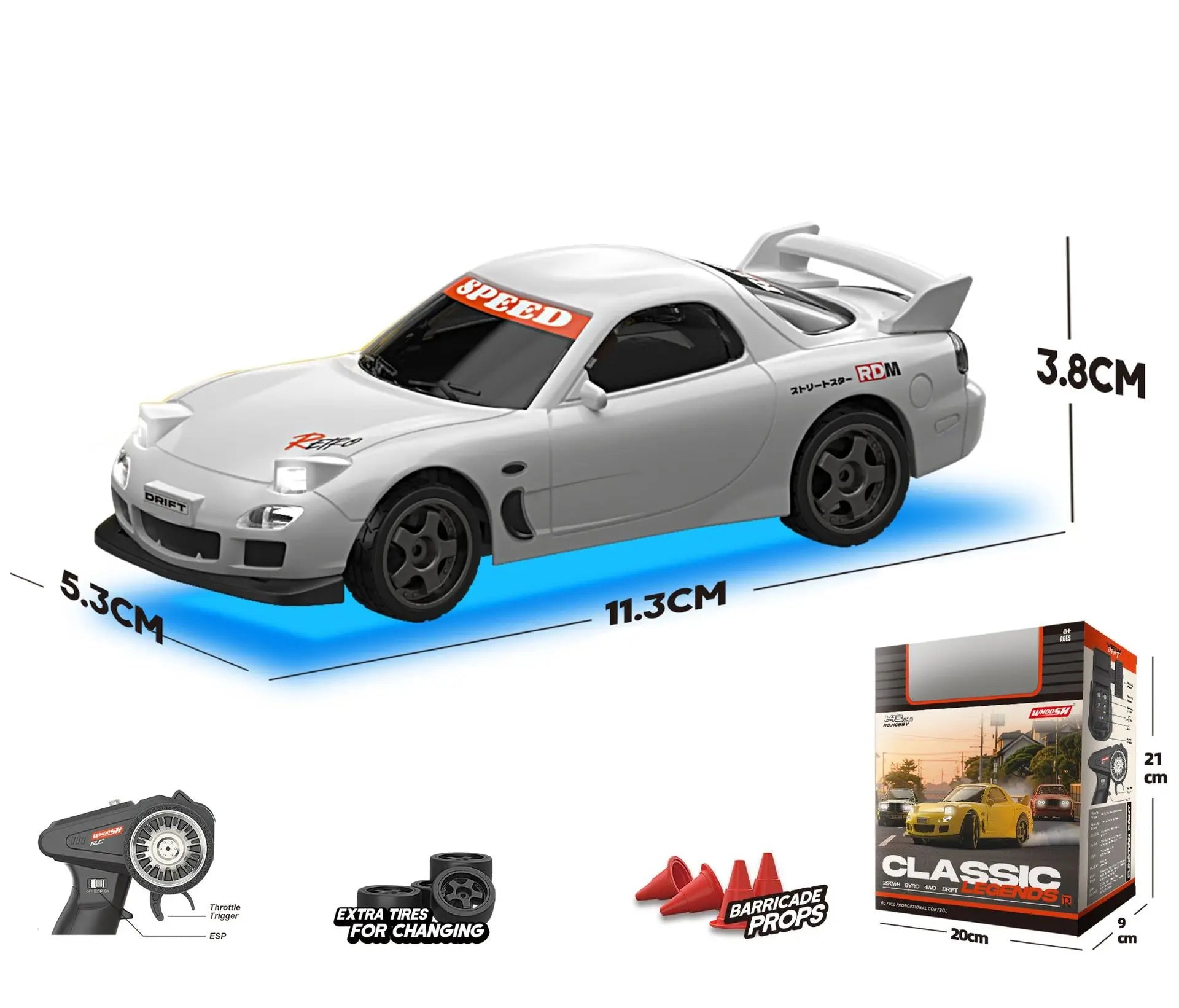 1/43 Scale Qnm Mini RC Drift Cars