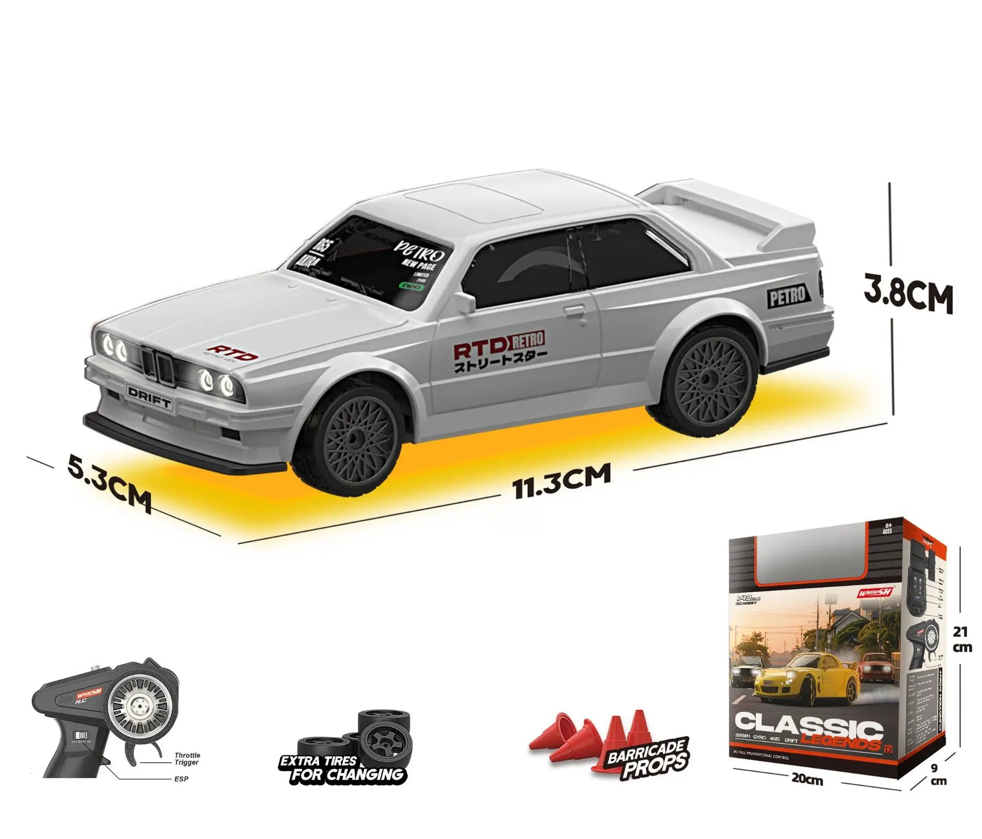 1/43 Scale Qnm Mini RC Drift Cars