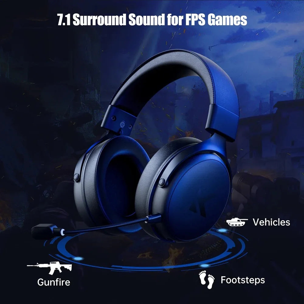 MCHOSE V9 pro E-Sports Headset with Microphone Tri-Mode Wireless 7.1 Channel Surround