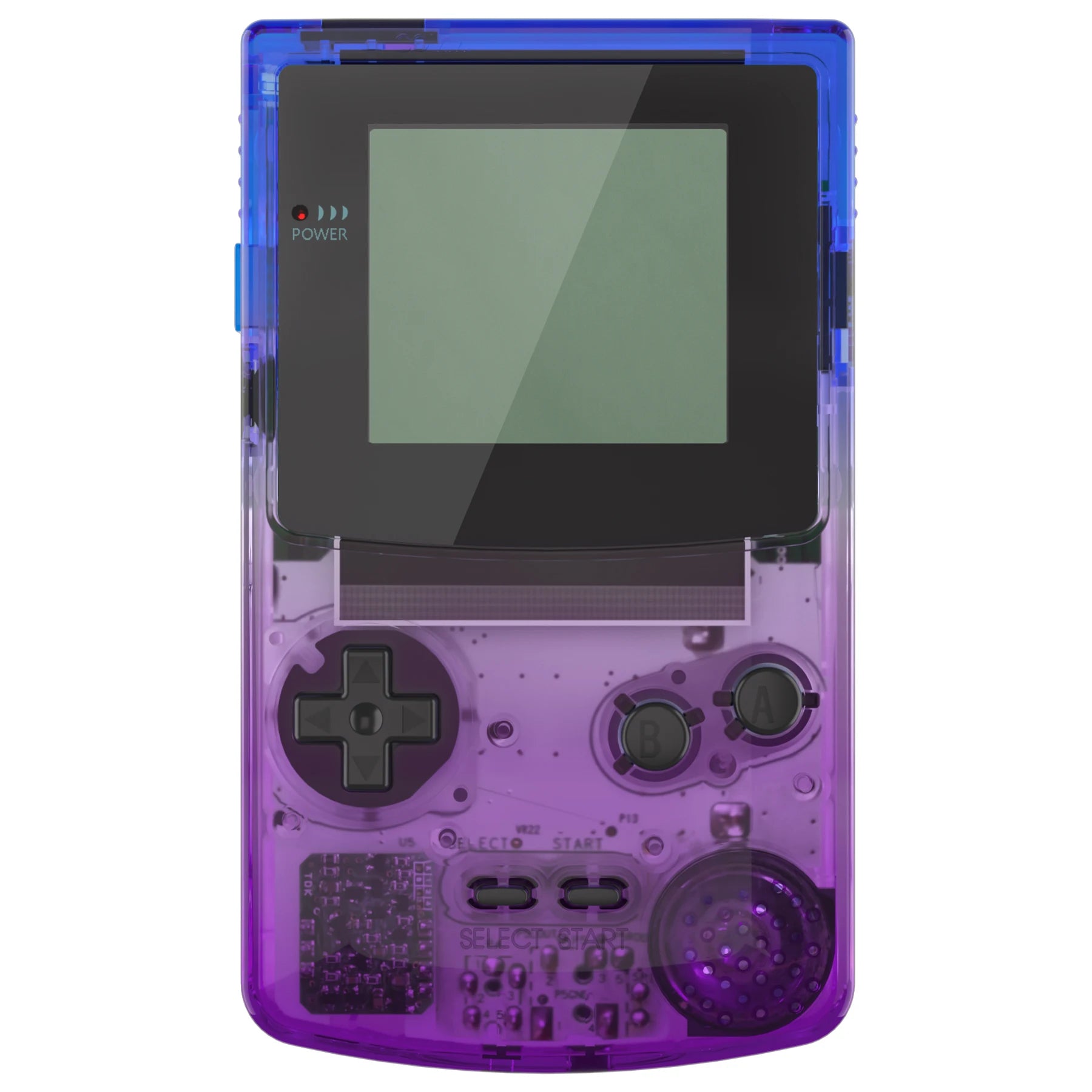 IPS Ready Upgraded Gradient Full Housing Cover Shell with Buttons for Gameboy Color for GBC - Fit for GBC OSD IPS