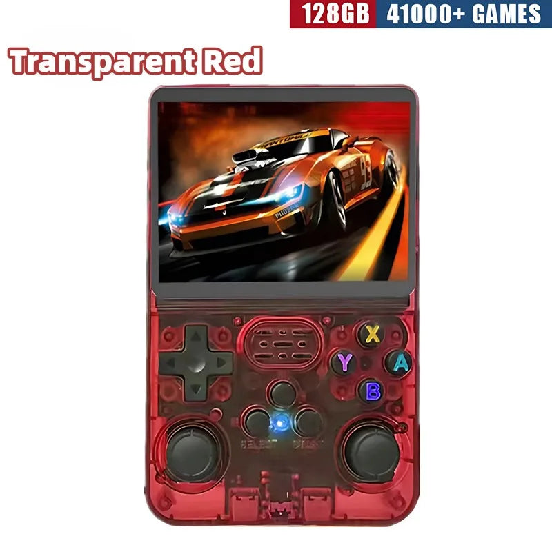 R36S Retro Handheld Game Console - 3.5 Inch IPS Screen, 64GB/128GB/256GB, Portable Gaming Device with Built-in Games