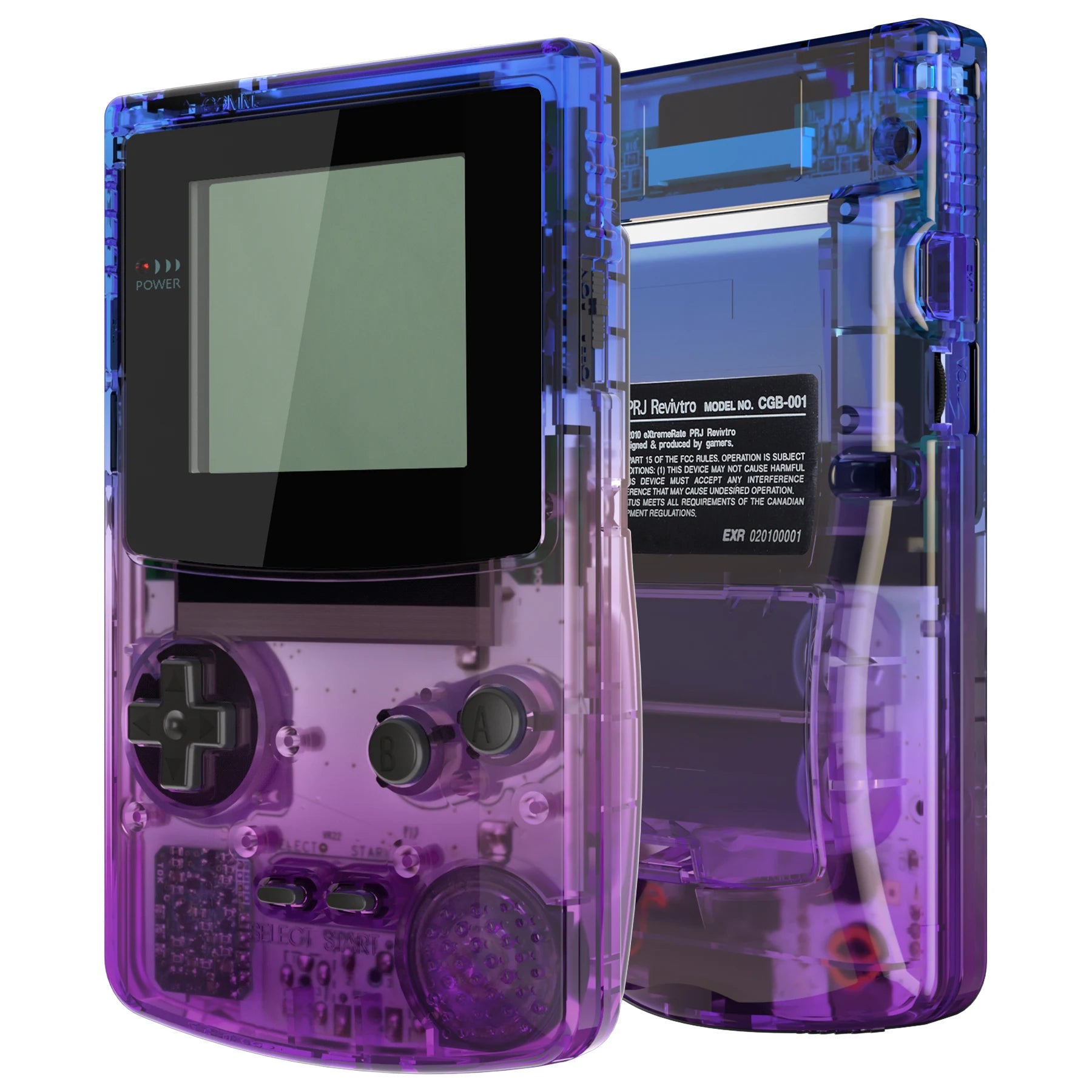 IPS Ready Upgraded Gradient Full Housing Cover Shell with Buttons for Gameboy Color for GBC - Fit for GBC OSD IPS