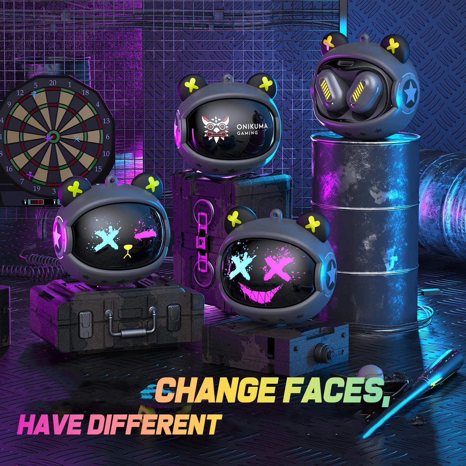 Onikuma T20 Tws Gaming Earbuds Wireless Headphone Support Bluetooth 5.3