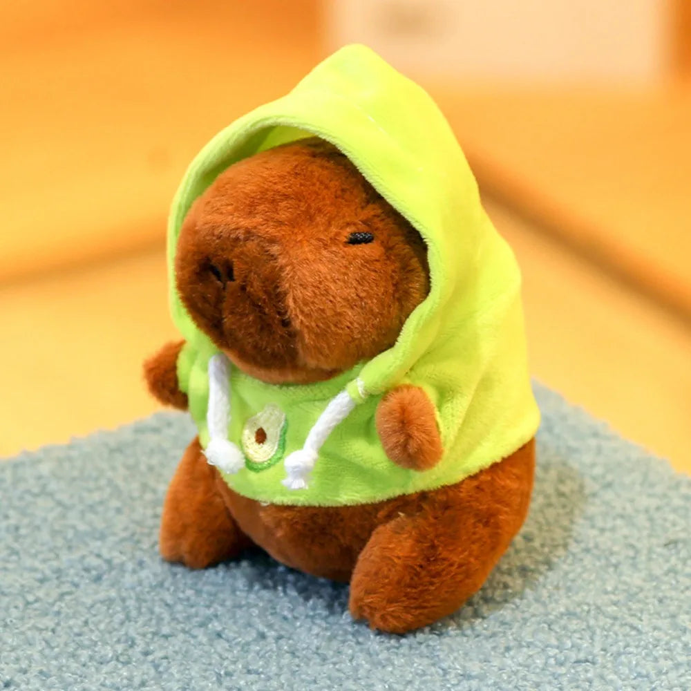 Cute Capybara Plush Toy Hoodie with Wings Simulation Doll Small Size Stuffed Animals Anime