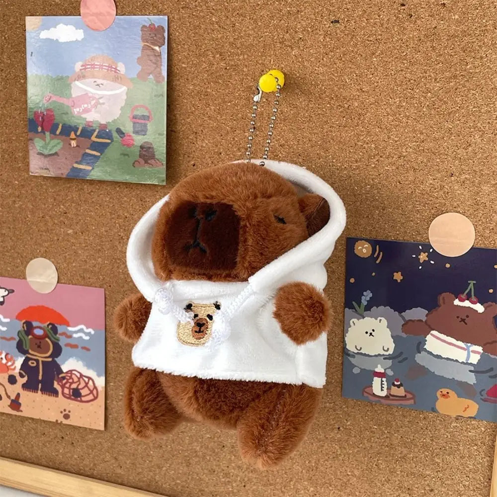 Cute Capybara Plush Toy Hoodie with Wings Simulation Doll Small Size Stuffed Animals Anime