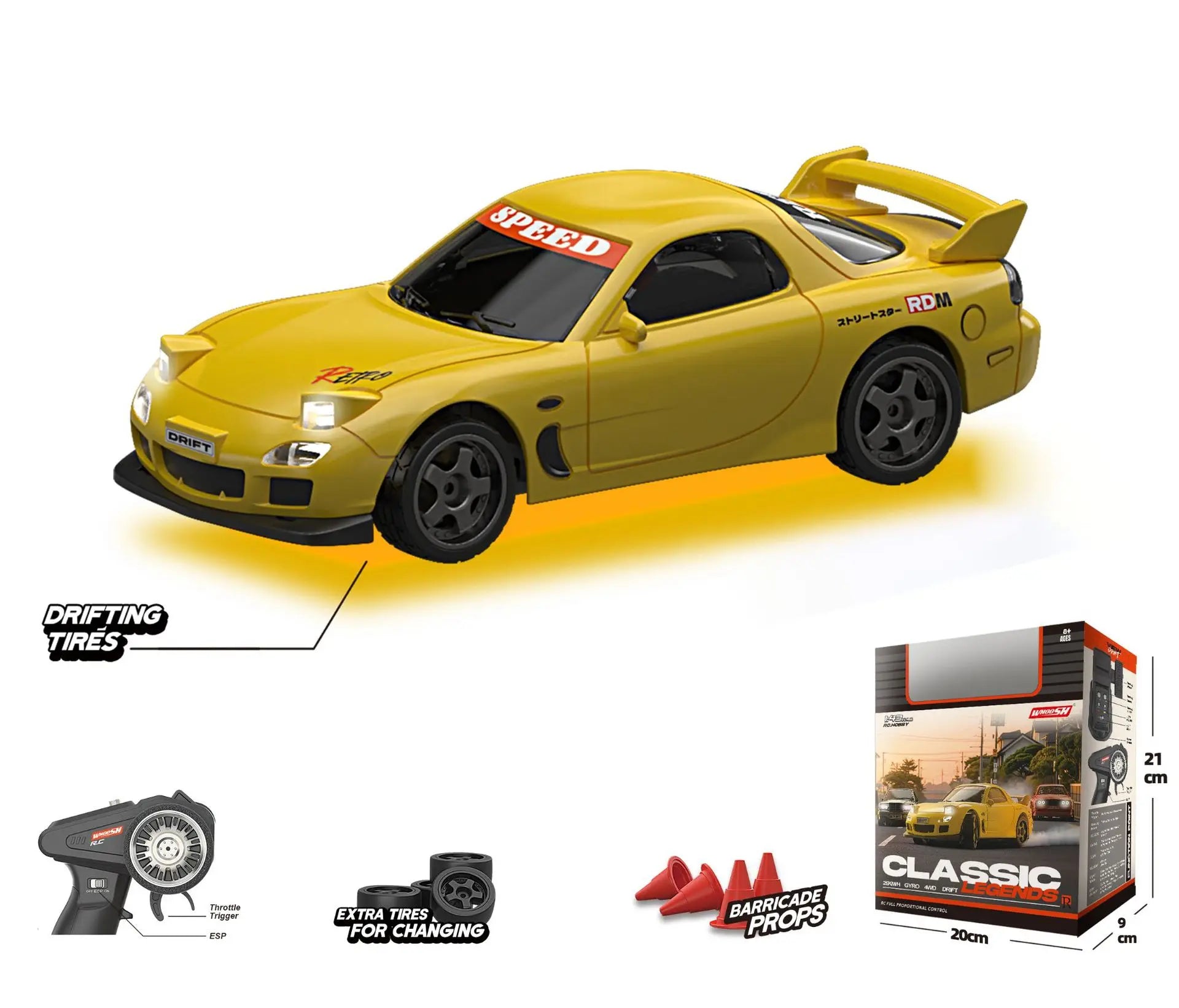 1/43 Scale Qnm Mini RC Drift Cars