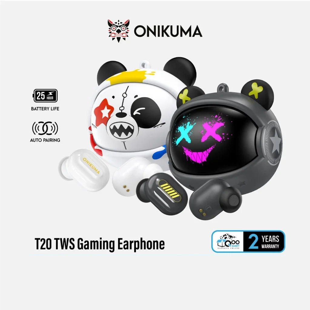 Onikuma T20 Tws Gaming Earbuds Wireless Headphone Support Bluetooth 5.3