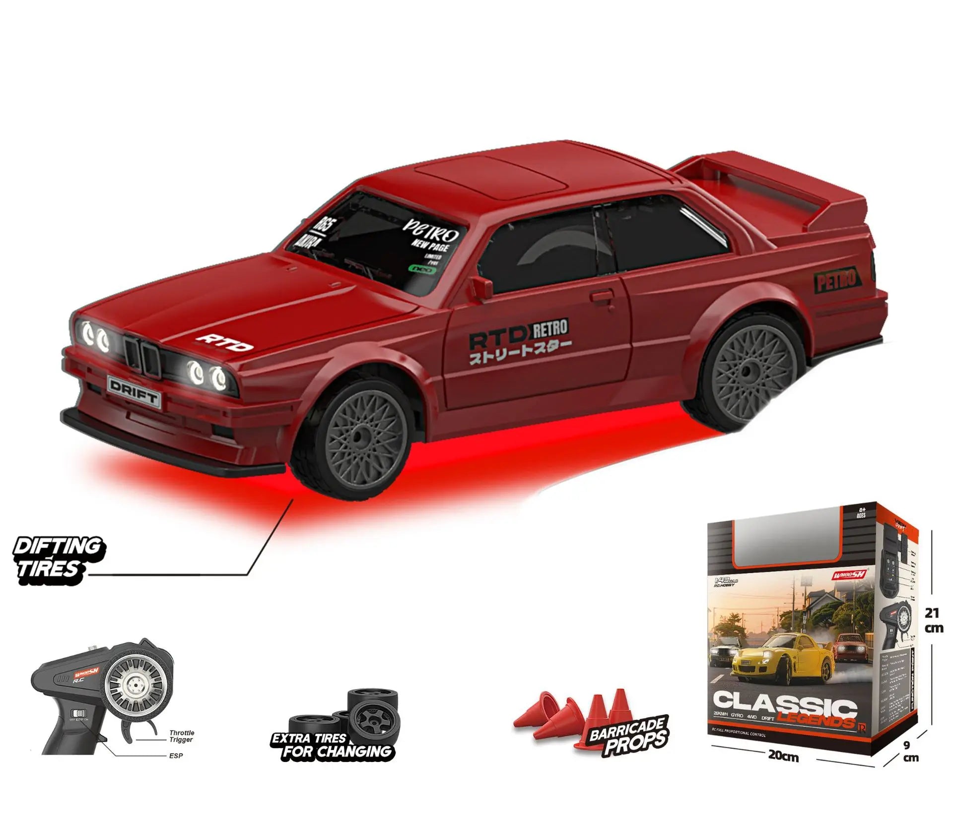 1/43 Scale Qnm Mini RC Drift Cars