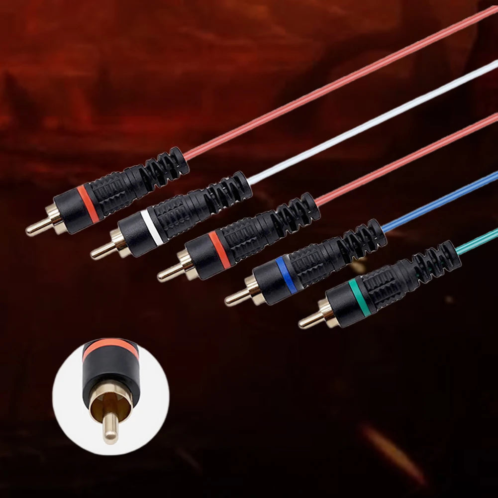 Component Cable Component Video 5RCA YPbPr Cable NGC Digital AV Output for Nintendo GameCube