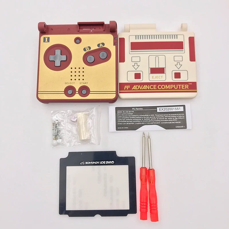 For GameBoy Advance SP Classic Limited Edition Replacement Housing Shell Screen Lens For GBA SP Housing Case Cover Accessories