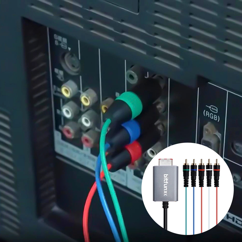 Component Cable Component Video 5RCA YPbPr Cable NGC Digital AV Output for Nintendo GameCube