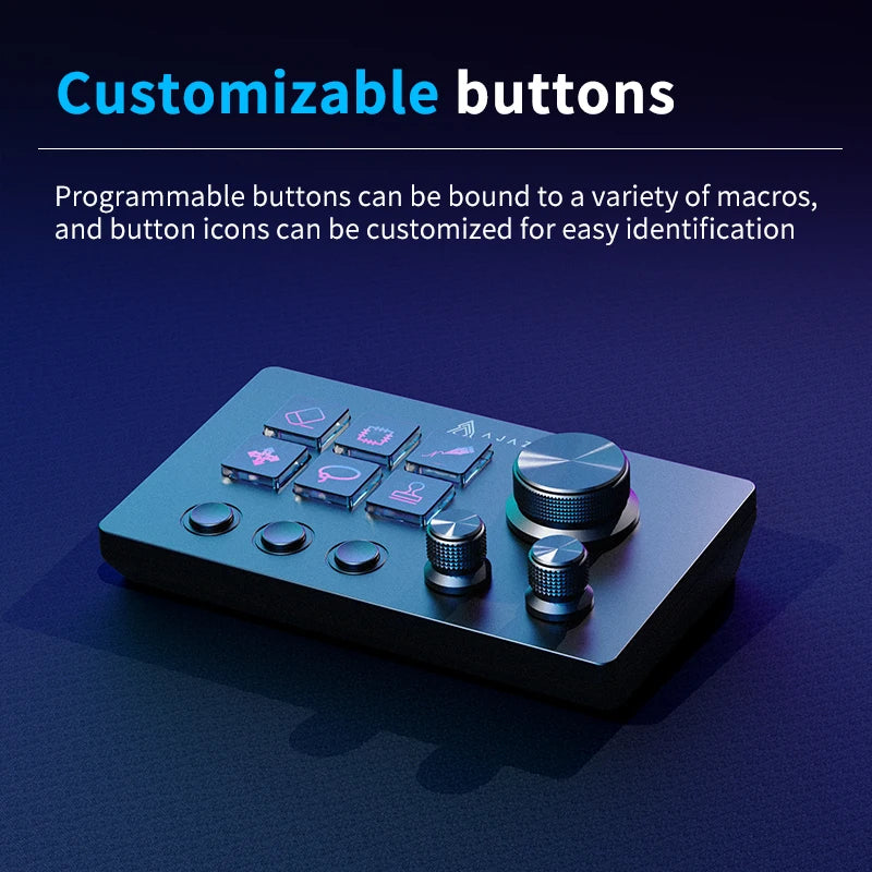 Ajazz  AKP03E Programmable Macro Keyboard 12 Keys Mechanical Gaming Keyboard Custom Button Mini Keyboard For Multiple Scenario