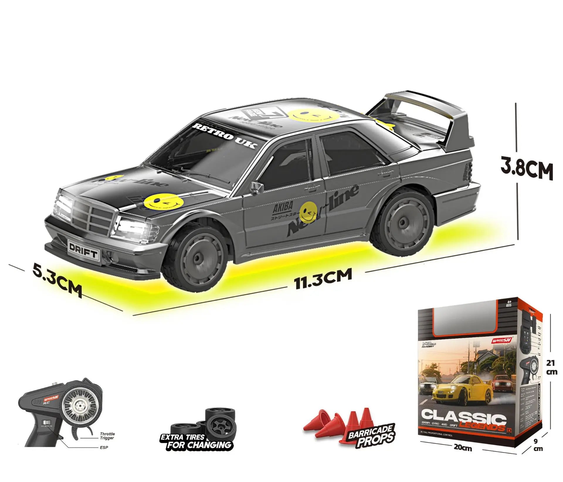 1/43 Scale Qnm Mini RC Drift Cars