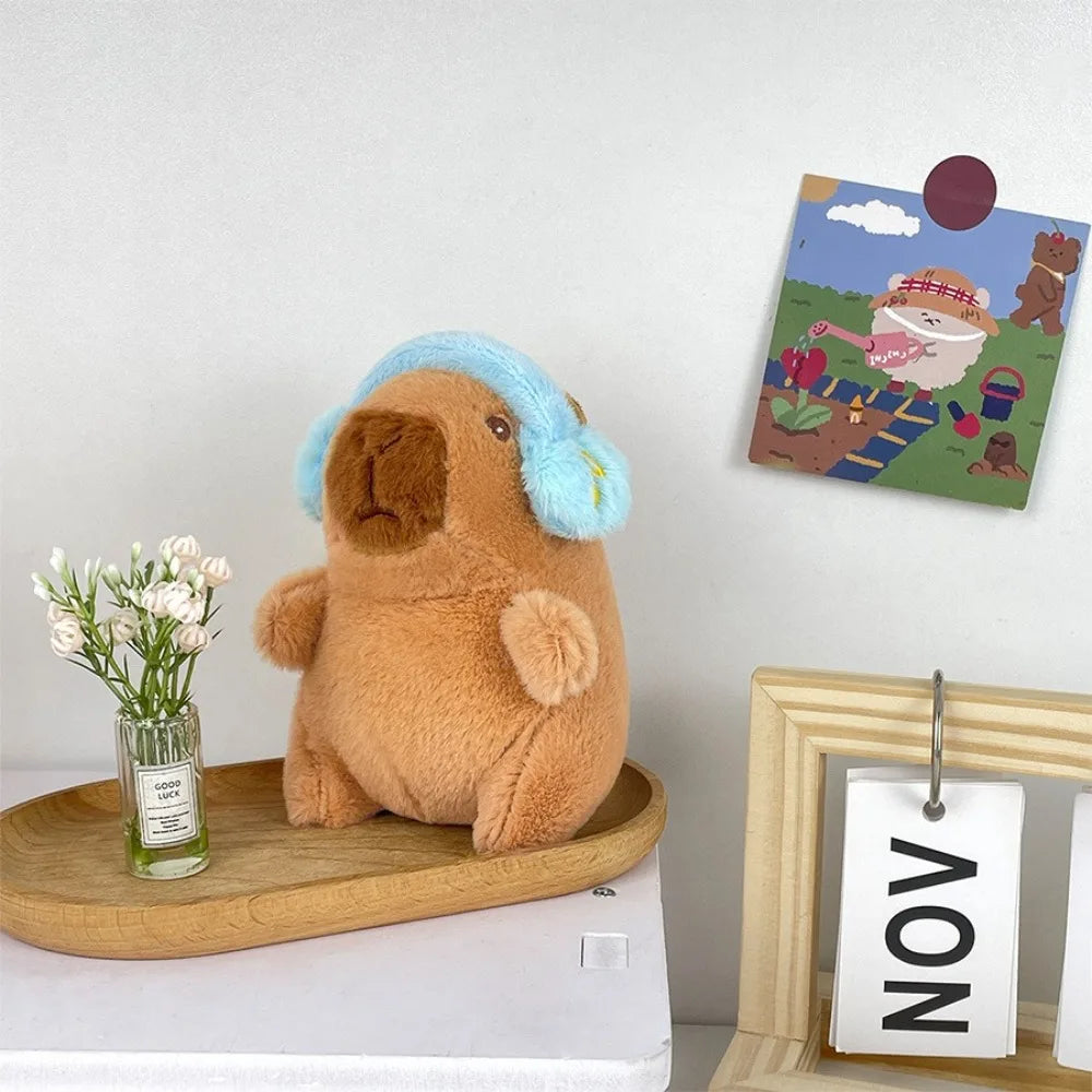 Cute Capybara Plush Toy Hoodie with Wings Simulation Doll Small Size Stuffed Animals Anime